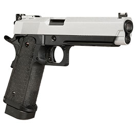 Kleinbild 9 Double Bell Hi-Capa 5.1 Airsoftpistole Vollmetall CO2BB 6mm BB silber / schwarz inkl. Pistolenkoffer