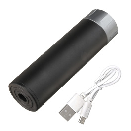 Nuprol Tracer Unit 132mm Silencer Aluminium Tracer Unit inkl. integriertem Akku 14mm- schwarz