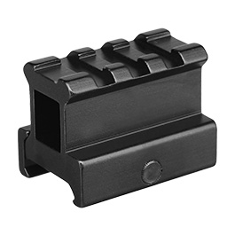 MET QD Scope-Riser 3 Slots / 40 mm mit 25 mm Erhöhung f. 20 - 22 mm Schienen schwarz Bild 1 xxx: