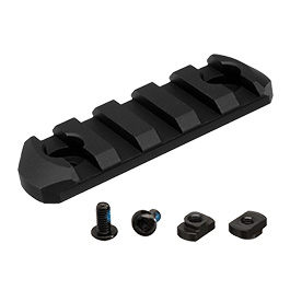 Action Army M-Lok 21mm Aluminium Schiene 5 Slot / 60mm schwarz