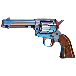 King Arms SAA .45 Peacemaker 4 Zoll Revolver Gas 6mm BB stahlblau