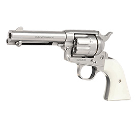 King Arms SAA .45 Peacemaker 4 Zoll Revolver Gas 6mm BB matt silber