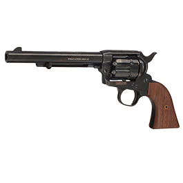King Arms SAA .45 Peacemaker 6 Zoll Revolver Gas 6mm BB Electroplating Black