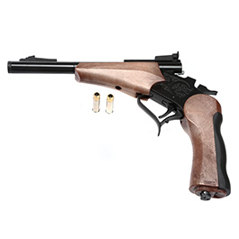 Haw San Contender G2 Pistole Vollmetall CO2 6mm BB schwarz / Holzoptik - Short-Version Bild 5
