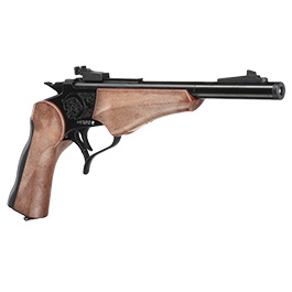 Haw San Contender G2 Pistole Vollmetall CO2 6mm BB schwarz / Holzoptik - Short-Version Bild 8