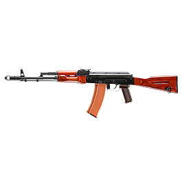 GHK AK-74 Vollmetall Echtholz Gas-Blow-Back 6mm BB schwarz Bild 1 xxx: