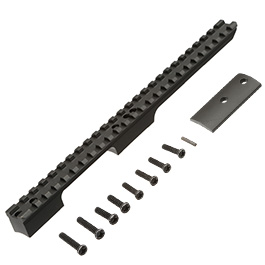 King Arms 21mm Aluminium Extension Rail Long-Version f. TM VSR-10 / KJW M700 schwarz