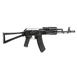 APS AKS-74 Tactical Vollmetall BlowBack S-AEG 6mm BB schwarz Bild 3