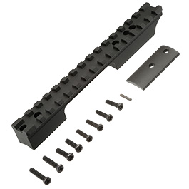 King Arms 21mm Aluminium Extension Rail Short-Version f. TM VSR-10 / KJW M700 schwarz