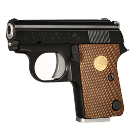 Cybergun / Wei-ETech Colt .25 Vest Pocket Vollmetall GBB 6mm BB schwarz / braun