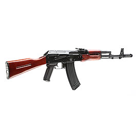 APS AK-74 Vollmetall Echtholz BlowBack S-AEG 6mm BB schwarz Bild 3
