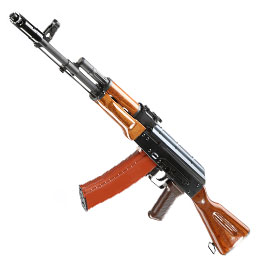 Wei-ETech AK-74 Vollmetall Echtholz AWSS Open-Bolt Gas-Blow-Back 6mm BB schwarz