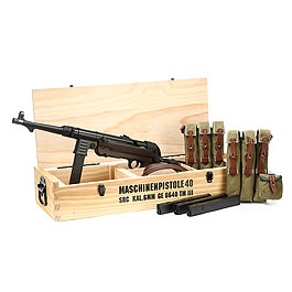 SRC MP40 Airsoft Vollmetall BlowBack Gen. III AEG 6mm BB - World War 2 Deluxe Edition