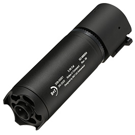 ASG B&T Rotex-V Compact Aluminium Silencer mit Stahl Flash-Hider 14mm- schwarz