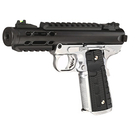 Wei-ETech Galaxy 1911 Vollmetall GBB 6mm BB Satin-Chrome / schwarz