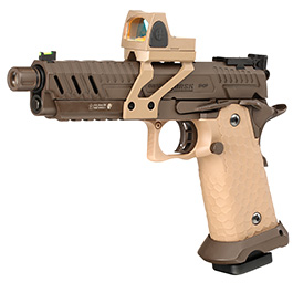 Vorsk Airsoft Hi-Capa 5.1 Vengeance mit HD5141 LPZ Vollmetall GBB 6mm BB Tan / Bronze