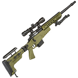 Well MB4419-3D Mk13 Mod 7 Snipergewehr inkl. Zweibein / Zielfernrohr Springer 6mm BB oliv Bild 3
