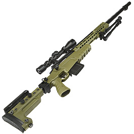 Well MB4419-3D Mk13 Mod 7 Snipergewehr inkl. Zweibein / Zielfernrohr Springer 6mm BB oliv Bild 4