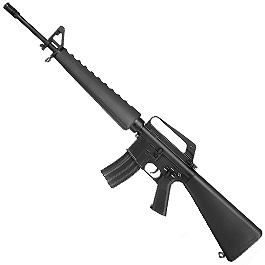 E&C M16A1 Rifle Vollmetall QD-1.5 Gearbox S-AEG 6mm BB schwarz Bild 1 xxx:
