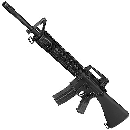 E&C M16A4 Rifle Vollmetall QD-1.5 Gearbox S-AEG 6mm BB schwarz