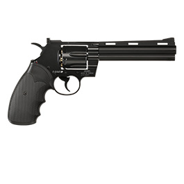 Kleinbild 2 KWC .357 Python 6 Zoll Revolver Vollmetall CO2 6mm BB schwarz