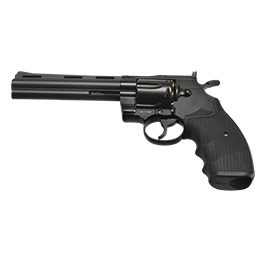 Kleinbild 4 KWC .357 Python 6 Zoll Revolver Vollmetall CO2 6mm BB schwarz