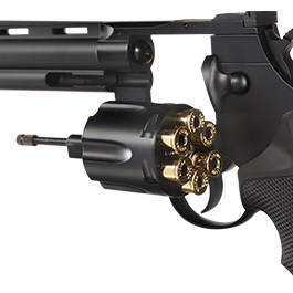 Kleinbild 6 KWC .357 Python 6 Zoll Revolver Vollmetall CO2 6mm BB schwarz
