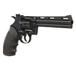 Kleinbild 9 KWC .357 Python 6 Zoll Revolver Vollmetall CO2 6mm BB schwarz