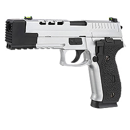 Vorsk Airsoft VP26X Vollmetall GBB 6mm BB silber