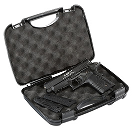 HFC M1911S Custom 45 GripTac Vollmetall CO2BB 6mm BB schwarz inkl. Pistolenkoffer Bild 11