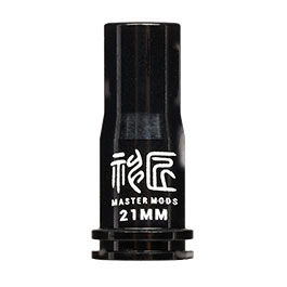 Kleinbild 2 Master Mods 6061 Aluminium CNC Nozzle mit O-Ring 21,2 mm f. M4 / M16 S-AEG Gewehre schwarz