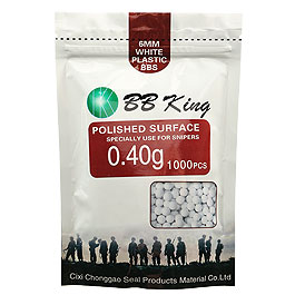 BB King Sniper Precision BBs 0.40g 1.000er Beutel weiss