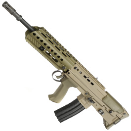ICS / Angry Gun Customs L85 A3 Vollmetall S-AEG 6mm BB Flat Dark Earth / oliv