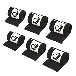 G&G Team Armband mit Klettverschluss dehnbar Referee / Schiedsrichter - 6er Teams Pack