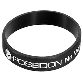 Poseidon Silikonarmband - No Mercy - schwarz