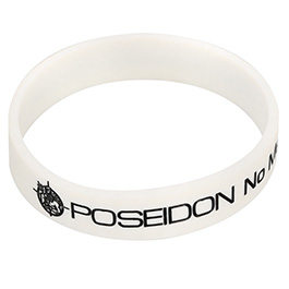 Poseidon Silikonarmband - No Mercy - weiss