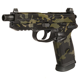 VFC FN Herstal FNX-45 Tactical mit Metallschlitten GBB 6mm BB Multicam Black - Black Sheep Arms Custom Cerakote