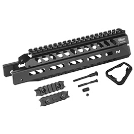 G&G M-LOK Aluminium Rail Handguard 9.8 Zoll f. G&G GTW91 S-AEG schwarz