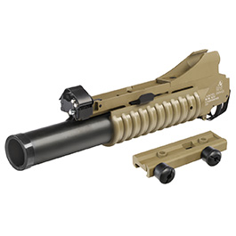 Cybergun Colt M203 40mm Granatwerfer Vollmetall-Version (3in1) Dark Earth - Long Version
