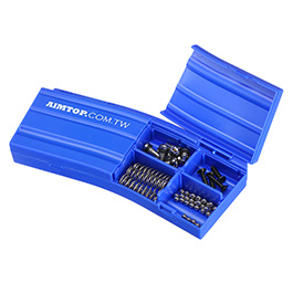 AIM Top M4 Magazin-Style Sortierbox / Accessory Box blau
