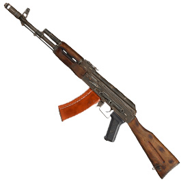 APS AK-74 Vollmetall Echtholz BlowBack S-AEG 6mm BB schwarz - Battle Worn Edition Bild 1 xxx: