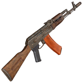 APS AK-74 Vollmetall Echtholz BlowBack S-AEG 6mm BB schwarz - Battle Worn Edition Bild 3
