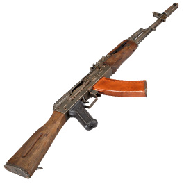 APS AK-74 Vollmetall Echtholz BlowBack S-AEG 6mm BB schwarz - Battle Worn Edition Bild 4