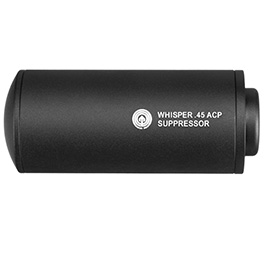MadBull Whisper .45 ACP Dummy Alumininium Silencer 14mm- schwarz Bild 4