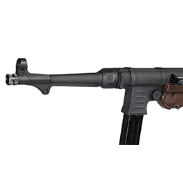 SRC MP40 Maschinenpistole Vollmetall CO2 BlowBack 6mm BB schwarz / braun Bild 6