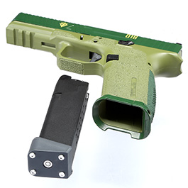 RWA Agency Arms EXA / G Zion mit Metallschlitten Gas-Blow-Back 6mm BB Cerakote ZKU-II Green Bild 6