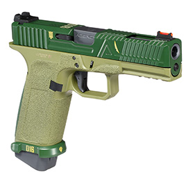 RWA Agency Arms EXA / G Zion mit Metallschlitten Gas-Blow-Back 6mm BB Cerakote ZKU-II Green Bild 7