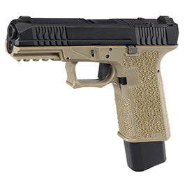 JDG P80 PFS9 RMR Cut mit Metallschlitten GBB 6mm BB Flat Dark Earth