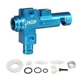 EMG / Retro Arms CNC Aluminium Hop-Up Chamber Drum-Type f. M4 / M16 AEG / S-AEG blau