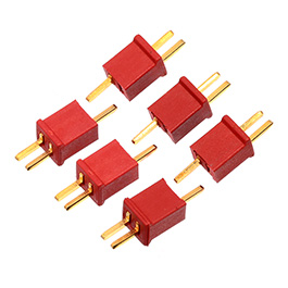 RockAmp Micro T-Plug / T-Stecker Stecker-Buchsen Set rot - 3x Stecker / 3x Buchse Bild 1 xxx: